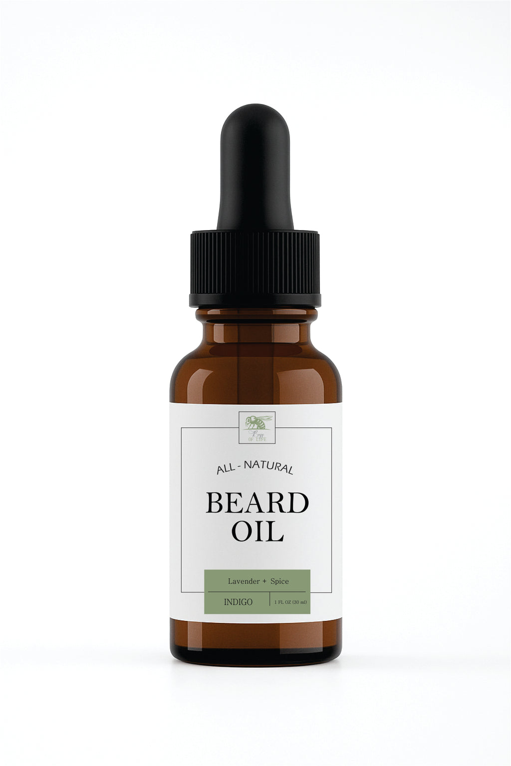 "INDIGO BEARD OIL" lavender + sweet tobacco